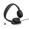 Produktbild: Jabra Evolve2 65 Flex - Schnurloses Stereo-Bluetooth-Headset mit geräuschunterdrückender Jabra ClearVoice Technologie und hybrider ANC - mit führenden UC-Plattformen kompatibel - Schwarz