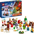 Produktbild: LEGO 60352 City Adventskalender 2022 Weihnachtsspielzeug mit Weihnachtsmann-Minifigur und festlicher Spielmatte, frühzeitiges Geschenk zu Weihnachten für Kinder