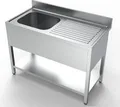Produktbild: Combisteel Spültisch 1Becken links mit Grundboden aus Edelstahl 1200x600x850mm
