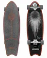 Produktbild: STAR SCOOTER Surf Skateboard Longboard Vintage Retro Cruiser High Speed Kugellager ABEC-11 Komplett Unisex | Grau