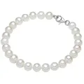 Produktbild: Valero Pearls Perlenarmband silber, mit Süßwasser-Zuchtperle weiß 17 cm