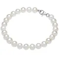 Produktbild: Valero Pearls Damen Perlen-Armband aus Sterling Silber mit Süßwasser-Zuchtperle