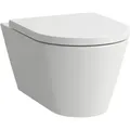 Produktbild: LAUFEN Kartell Wand-WC, Tiefspüler, spülrandlos, 545x370x355mm, H820337A000001, Farbe: Weiß mit LCC Active