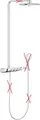 Produktbild: Duschsystem Grohe Rainshower 26250000