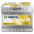 Produktbild: Varta A8 Dynamic AGM 12V 60Ah 680A/EN ersetzt Varta D52 Autobatterie