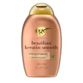 Produktbild: OGX Brazilian Keratin Smooth Conditioner (385 ml), glättende Haarspülung mit Keratin, brasilianischem Kokosnussöl, Avocadoöl und Kakaobutter, ohne Sulfate