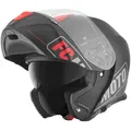 Produktbild: FC-Moto Novo Straight Klapphelm, schwarz-rot, Größe XS für Männer