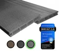 Produktbild: Endorphin® WPC Terrassendielen Komplettbausatz Hohlkammer Diele Hellgrau 10 qm