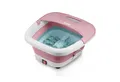 Produktbild: TZS FIRST AUSTRIA Fußmassagegerät mit Massagefunktion 500W, 3 Aufsätze & 8 Massagerollen, bis Größe 47, Vibrations- und Sprudelmassage, Rotlicht-LED & Heizfunktion, Klappbar