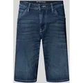 Produktbild: Tom Tailor Slim Fit Jeansshorts aus Baumwoll-Mix Modell 'JOSH' in Dunkelblau, Größe 31