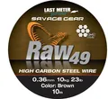 Produktbild: Savage Gear RAW49 STEELWIRE 10M 0.36MM 11KG 23LBS UNCOATED BROWN