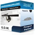Produktbild: G.D.W. Anhängekupplung abnehmbar passend für Peugeot Partner 06.2018-jetzt neu