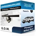 Produktbild: G.D.W. Anhängekupplung abnehmbar passend für Peugeot Rifter Bus 08.2018-jetzt FP