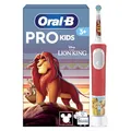 Produktbild: Oral-B Pro Kids 3+ König der Löwen Elektrische Zahnbürste für Kinder — Electric Toothbrush ab 3 Jahren, Inkl. 1 Aufsteckbürste, Extra Weiche Borsten und 2 Putzmodi für Zahnpflege, Weiß/Rot