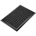 Produktbild: Fußmatte Außen Schmutzfangmatte für Draußen - 40 x 60 cm schwarzem Aluminiumrand Wetterfester Fußabstreifer Outdoor Fußmatte
