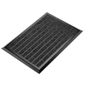 Produktbild: WEST & EAST Fußmatte außen mit schwarzem Aluminium Rand 40 x 60 cm, Aluminium Fußmatten, Fußabtreter außen, Schmutzfang Alu, Schmutzfangmatte Außenbereich, Fussmatte Aussenbereich, Türmatte außen