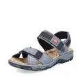 Produktbild: Rieker Damen Klassische Sandalen 68851, Frauen Sandalen,Sommerschuhe,Freizeitschuhe,offene Schuhe,Strandschuhe,blau (14),42 EU / 8 UK