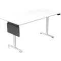 Produktbild: HOME DELUXE höhenverstellbarer Schreibtisch I Ergonomisches Design in Weiß, 120 x 60 cm für Homeoffice und Büro - Weiß