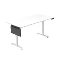 Produktbild: Home Deluxe höhenverstellbarer Schreibtisch I Ergonomisches Design in Weiß, 120 x 60 cm für Homeoffice und Büro