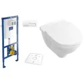 Produktbild: Villeroy & Boch O.Novo & ViConnect Set spülrandlos, weiß Ceramicplus, mit WC-Sitz