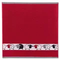 Produktbild: Geschirrtuch 50 x 50 cm Frottee Frottier Tuch Küchentuch Schafe Rot Kracht