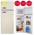 Produktbild: Kühl-Gefrierkombination Amica DTR 374 190B Retro 144cm hoch. B-WARE!
