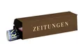 Produktbild: Zeitungsrolle mit MetallSeitendeckel, Briefkastenergänzung, Eckig, Verzinkter...
