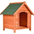 Produktbild: Tectake Hundehütte Bailey Aus Lasiertem Holz Wetterfest  65 x 72 x 83 cm Braun