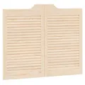 Produktbild: vidaXL Schwingtüren Lamellen-Design 1-Paar 80x100 cm Massivholz Kiefer, Saloontüren, Bartüren, Scharniertüren, Schwingtüren für Cafés, Flügeltüren