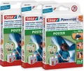 Produktbild: tesa 58003 3er Pack Doppelseitige Klebestreifen f. Poster und Plakate Powerstris