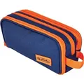 Produktbild: herlitz Doppel-Schlamper-Etui Uni, blau/orange