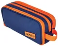 Produktbild: herlitz Doppel-Schlamper-Etui Uni, blau/orange