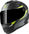 Produktbild: FC-Moto FF114B Zeron Helm, schwarz matt/gelb, XL