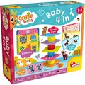 Produktbild: Lisciani - CAROTINA BABY - 4-in-1 Lernspielset für Kinder von 1 bis 4 Jahren: Balancier-Turm, 4 Puzzle, Memo, Logikspiele - Thema Bauernhof & Tiere - Fördert Lernen & Entwicklung - Geschenkidee