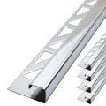 Produktbild: Dalsys 5x Fliesenschiene Eckprofil 2,5m x 10mm Quadratprofil Edelstahl Poliert, Fliesenprofil
