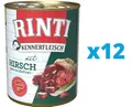 Produktbild: 12x800 g RINTI Kennerfleisch Hirsch getreidefrei adulte Hunde alle Rassen