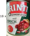Produktbild: (EUR 3,89 / kg)  Rinti Kennerfleisch Hirsch getreidefreies Nassfutter 18 x 800 g