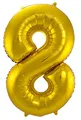 Produktbild: Folat 631884 - Folienballon Zahl 8 - gold - ca. 86 cm