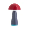 Produktbild: REMEMBER Tischleuchte Bob red, H 28 cm, Ø 16 cm, Kunststoff – Moderne LED Tischlampe für Wohnraum, Schreibtisch oder Nachttisch, dekorative Design Leuchte