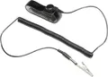 Produktbild: TRU COMPONENTS WristME-SET-4-183-K ESD-Handgelenkband Schwarz inkl. Erdungskabel Druckknopf 4 mm, Krokodilklemme