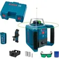 Produktbild: Rotationslaser GRL 300 HVG Professional, mit Halterung blau, Koffer, grüne Laserlinie