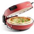 Produktbild: Clatronic Pizzaofen PM 3787, 1200 Watt, mit Natursteinplatte, Ø 32 cm, rot