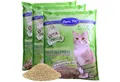 Produktbild: Lyra Pet Katzenstreu 3 x 10 Liter Lyra Pet® Lyra Power Grasfaser Katzenstreu klumpend, klumpend, staubarm