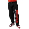 Produktbild: BRACHIAL® Bodybuilding Hose Herren [lockerer Schnitt, robuster Stoff] Schwarz/Rot 3XL | Fitness Kleidung | Bodybuilding | Pumperhose | Pants Men | Gym Clothing