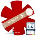Produktbild: LoFelt® Pfannenschoner & Stapelschutz für Pfannen, Töpfe, Schüsseln und weitere Küchenutensilien / 5 Pfannenschoner Filz in XL Ø 38cm / Pfannenschutz aus Filz in Rot, Sternform