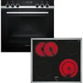 Produktbild: Siemens Einbau-Herd-Set PQ521KA11: EA64RGNA1E + HE578GBS3 - Silber/Schwarz