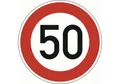 Produktbild: ADCO Verkehrszeichen VZ 274-50 Höchstgeschwindigkeit 50 km/h Ø 600 mmx2 mm Ro...