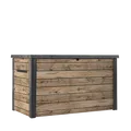 Produktbild: Keter Aufbewahrungsbox Ontario 870 Liter Holzoptik Pinie Gartenbox Auflagenbox