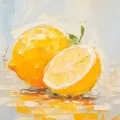 Produktbild: EUROART Wandbild 30 x cm Lemon I Holz Gelb