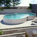 Produktbild: Achtform Pool, Folie sandfarben 3,20 x 5,25 m 1,50 m